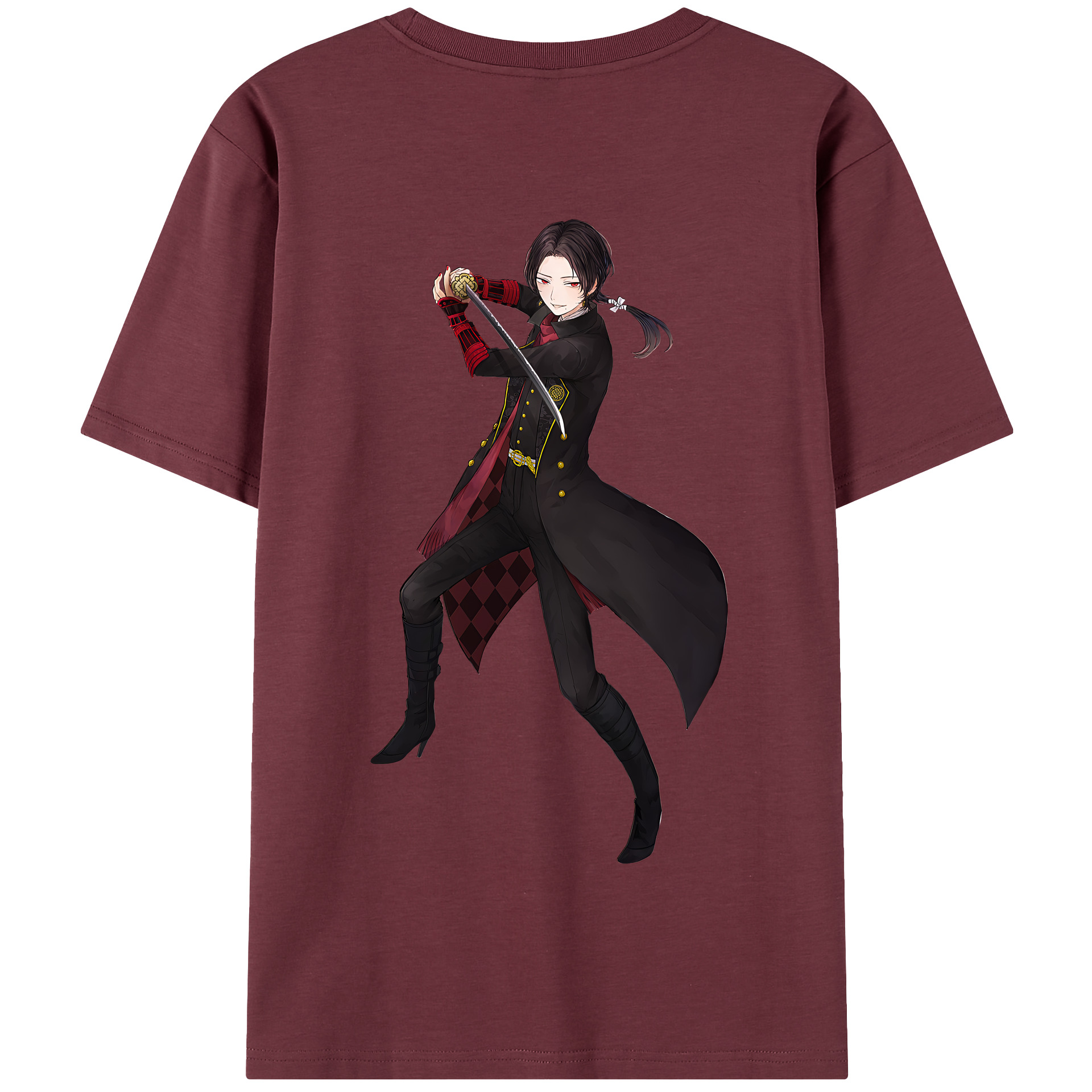 （画像用） 刀剣乱舞 Touken Ranbu 綿100％半袖Tシャツ（背面プリント）